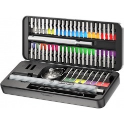 Elektrisk skrutrekkersett, presisjon, 58 deler