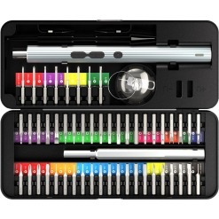 Alternative view of Elektrisk skrutrekkersett, presisjon, 58 deler