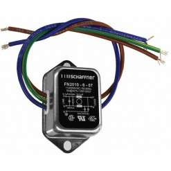 Strømfilter, 250VAC, 6A, 0.1uF + 2x4.7nF, 2x1mH