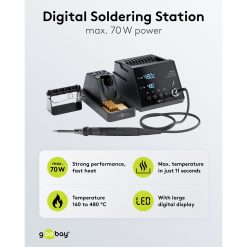 Alternative view of Digital loddestasjon, 70W, 480°C