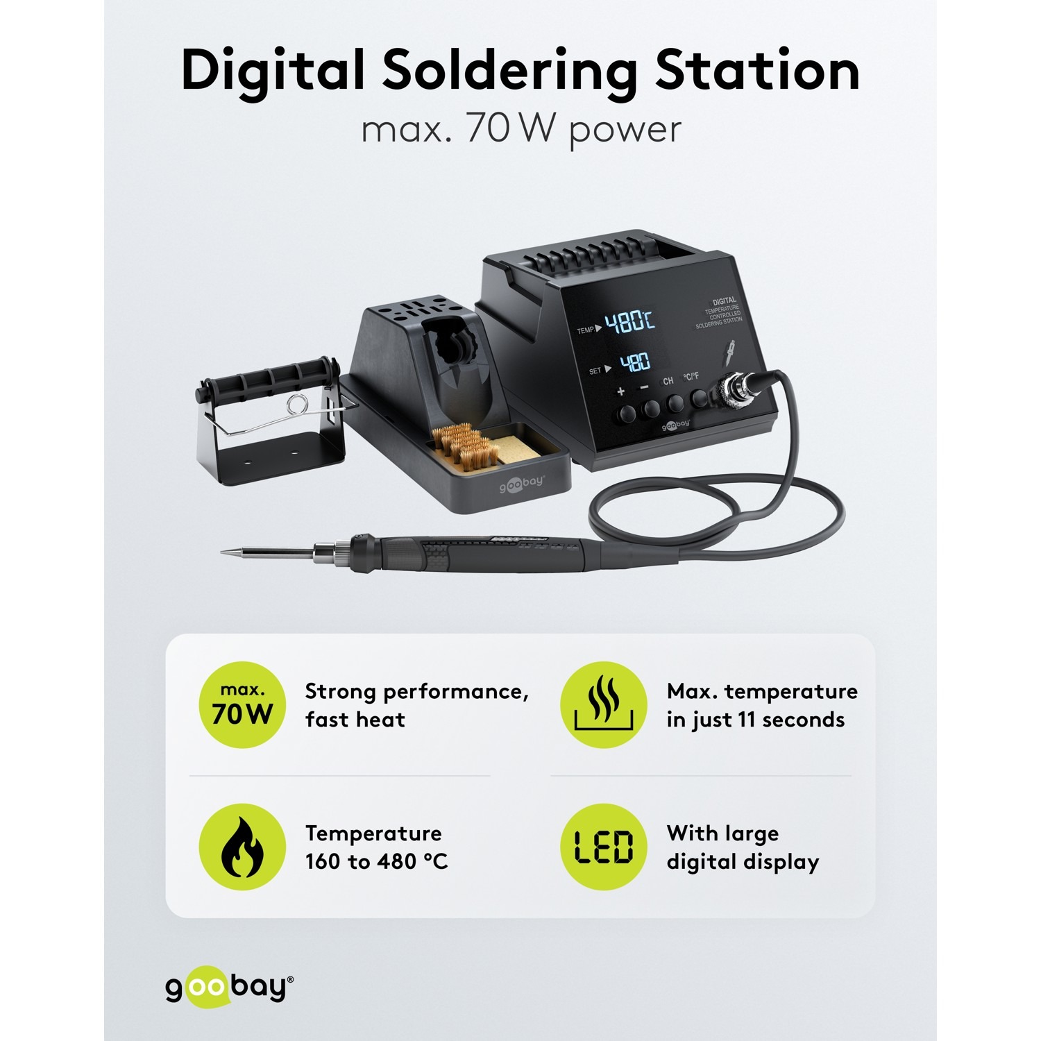 Digital loddestasjon, 70W, 480°C - Bilde 2