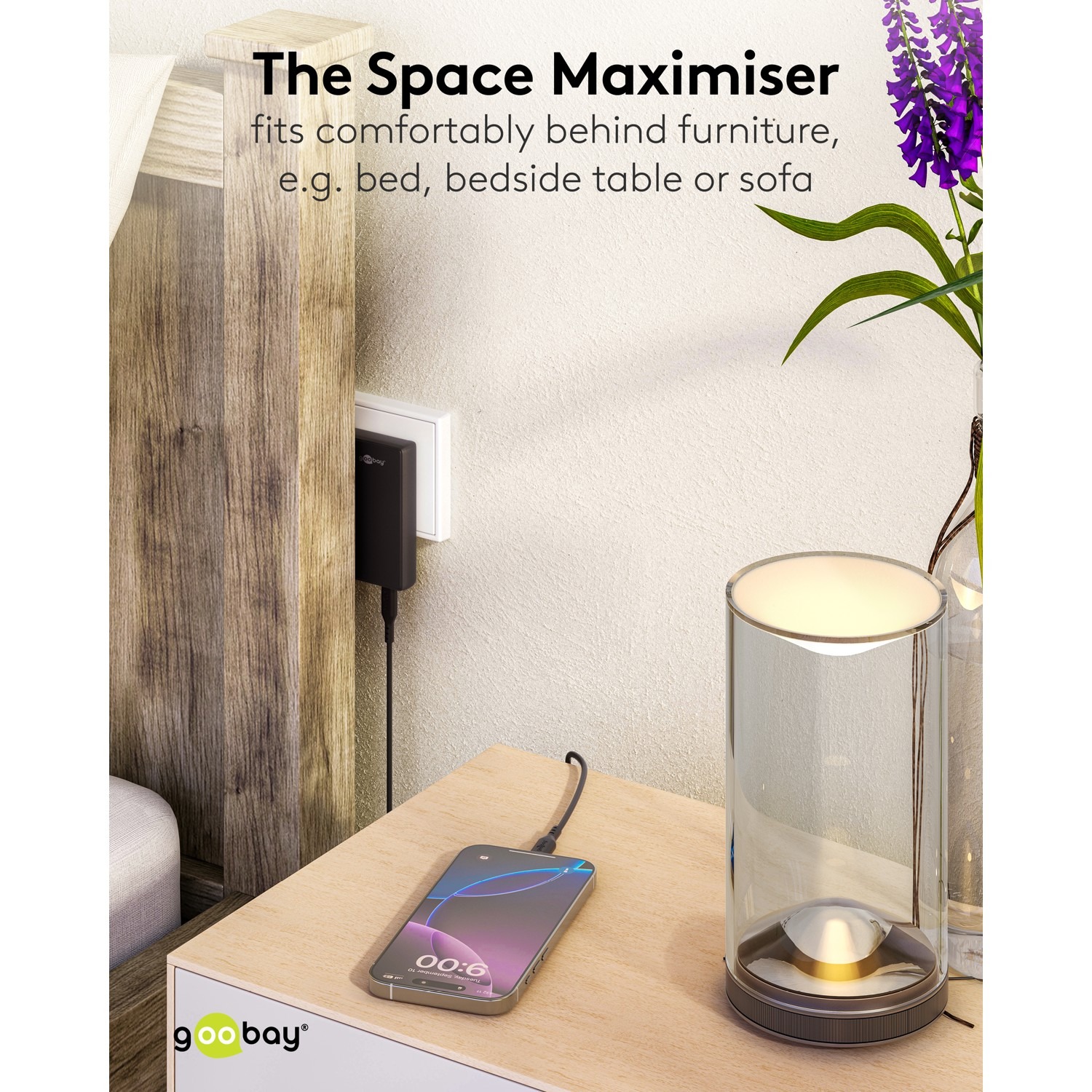 Lader, USB-PD, 65W, svart, tynn - Bilde 4