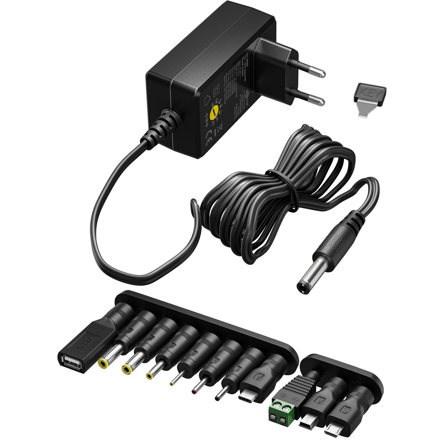 Batterieliminator, 3-12V, 1.5A, 12W