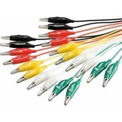 Testledninger, sett med 10stk. 48cm.