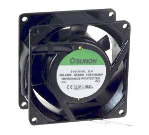 Vifte, 230V, 80mm x 38mm, Kulelager, 2400rpm
