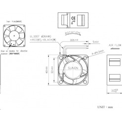 Alternative view of Vifte, 12V, 40 x 20mm, MagLev, 7000rpm