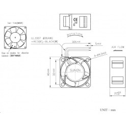 Alternative view of Vifte, 24V, 40 x 20mm, MagLev, 8000rpm