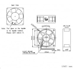 Alternative view of Vifte, 12V, 60 x 25mm, MagLev, 4500rpm