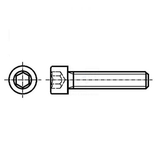 Maskinskrue - DIN 912, A2, M6 x 25mm, unbrako - Bilde 2