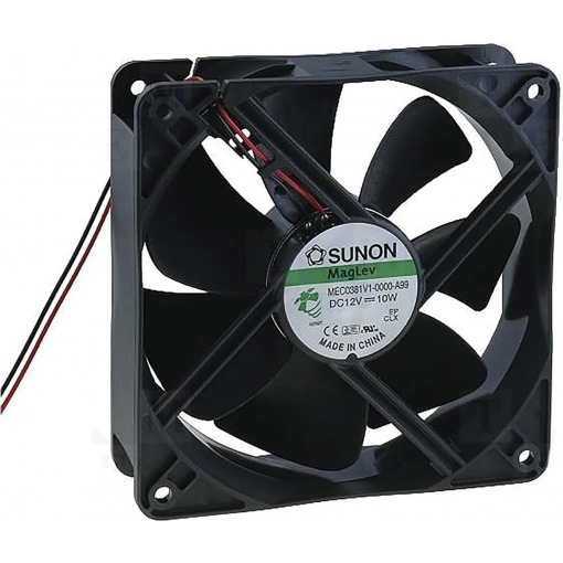 Vifte, 12V, 120 x 38mm, MagLev, 2600rpm