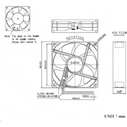 Alternative view of Vifte, 12V, 92 x 25mm, MagLev, 4200rpm