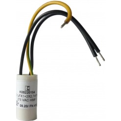 X1 + Y2 kondensator, 0.1uF + 2x2.7nF, 250V AC, 3 ledninger
