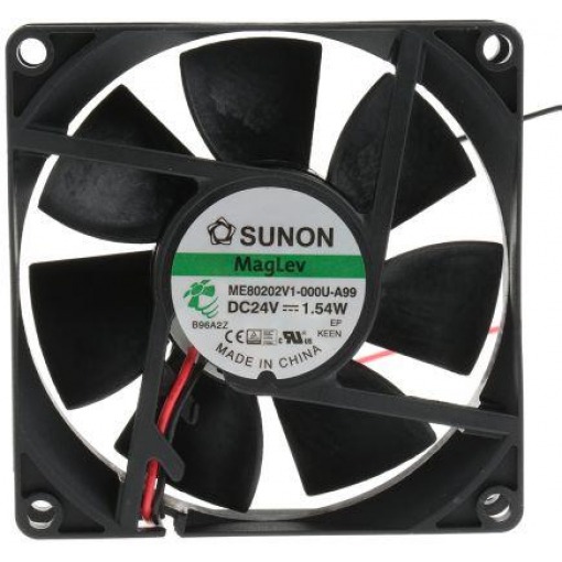 Vifte, 12V, 80 x 20mm, MagLev, 3300rpm