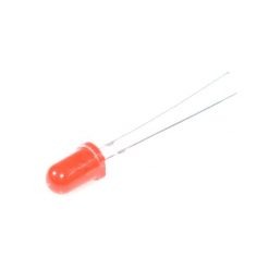 Led m/resistor - 5mm, rød, 220mcd, 3-15V