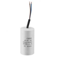 Kondensator - drift, 20uF, 450V, ledning