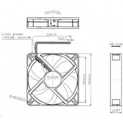 Alternative view of Vifte, 12V, 120 x 25mm, MagLev, 2700rpm