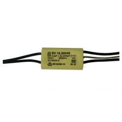 X1 + Y2 kondensator, 0.2uF + 2x2.4nF, 5 ledninger