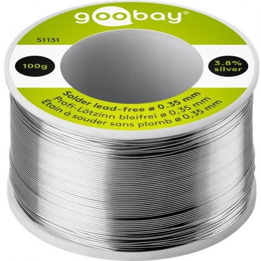 Loddetinn - blyfritt, 0.35mm, 100g, 3.8% sølv