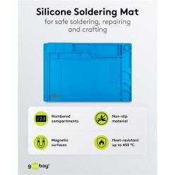 Alternative view of Silikon arbeidsmatte / loddematte, 450x300mm