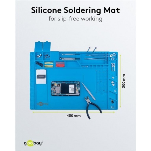 Silikon arbeidsmatte / loddematte, 450x300mm - Bilde 4