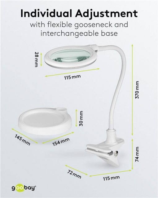 Lumpelampe, 480LM, 1.75x forstørrelse, LED - Bilde 3