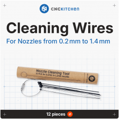 Rensewire-sett for 3D-print dyser