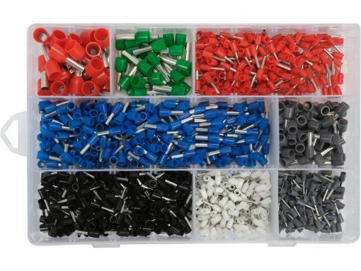 Endehylse-sett, 0.5mm2-10mm2, 1200stk
