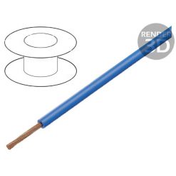 Flertrådet kabel, 0.35mm2, 60V, blå, pr meter
