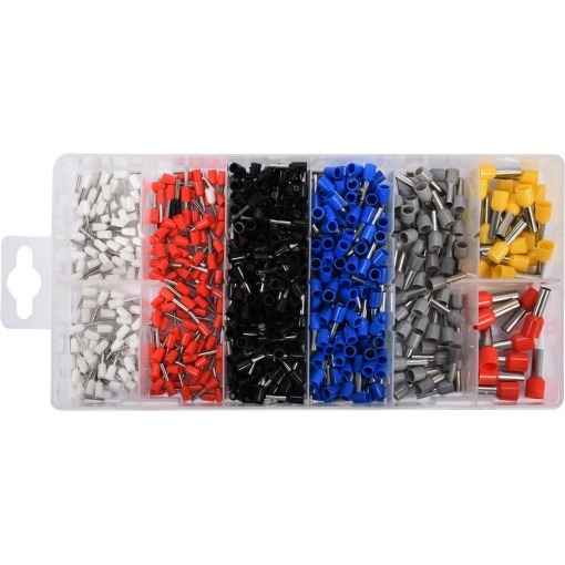Endehylse-sett, 0.5mm2-10mm2, 685stk