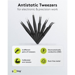 Alternative view of Antistatisk pinsett-sett