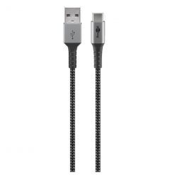 Kabel - USB A-C, 60W, 2m, metallplugger