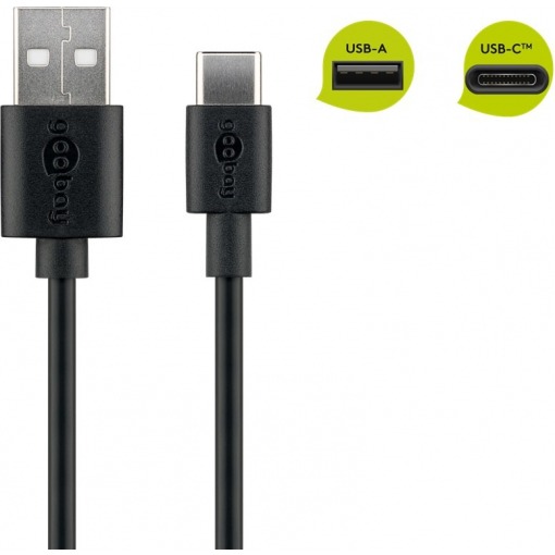 Kabel - USB A-C, 15W, 1m - Bilde 2