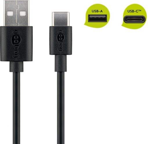 Kabel - USB A-C, 15W, 2m - Bilde 2