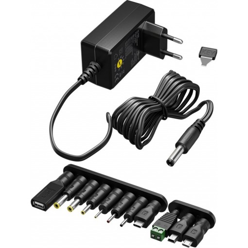 Batterieliminator, 3-12V, 2.25A, 27W