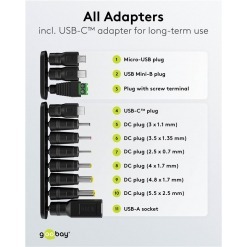 Alternative view of Batterieliminator, 3-12V, 1A, 12W