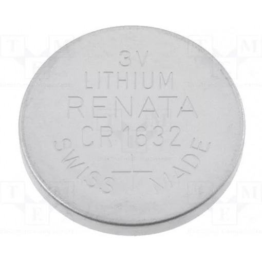 Batteri - CR1632, 3V, Renata, 1stk