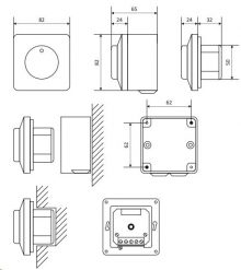 Alternative view of Hastighetsregulator for 1-fas motor, 2.5A