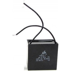 Kondensator - drift, 1.5uF, 450VAC, ledning, firkantet