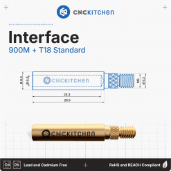 Alternative view of Loddespisser til gjengeinnsatser, standard (Hakko type), mod