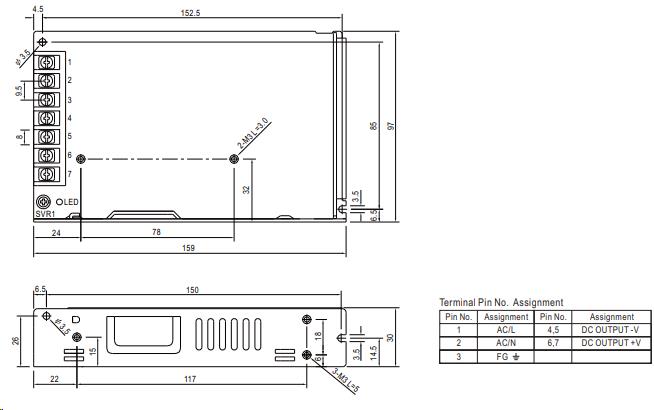 Strømforsyning, 12V, 150W - Bilde 2