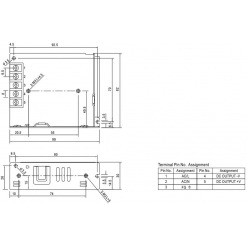 Alternative view of Strømforsyning, 24V, 50W